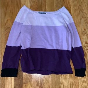Karen Scott Purple Sweater